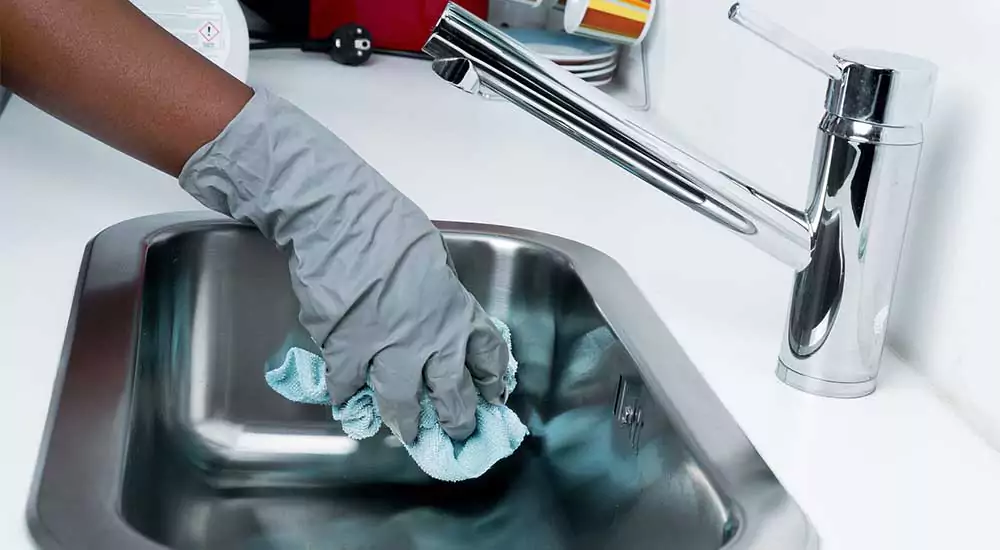 nooks and crannies of bathroom sink