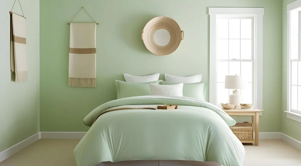 Attempt Light Green Bedroom Inspiration for Balance