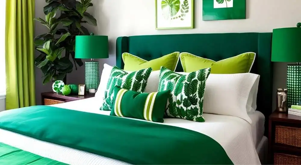 Get Creative with Green Bedroom Decor and Accessories