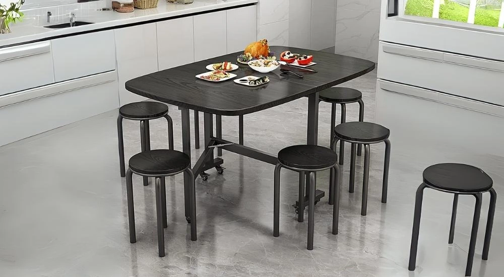Black Gateleg Tables for Monochrome Interiors