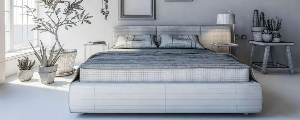 modern cozy grey bedroom decor