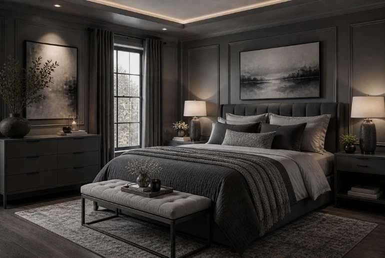Monochromic Decor With Gray