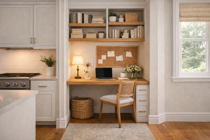 small home office nook