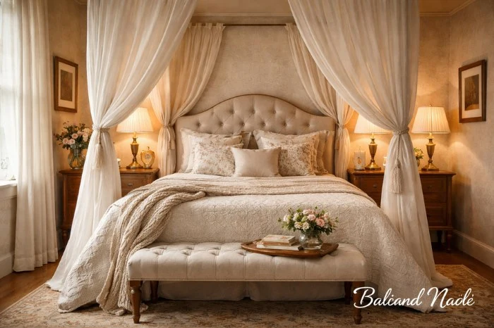 A Canopy Bed Nook for Some Drama