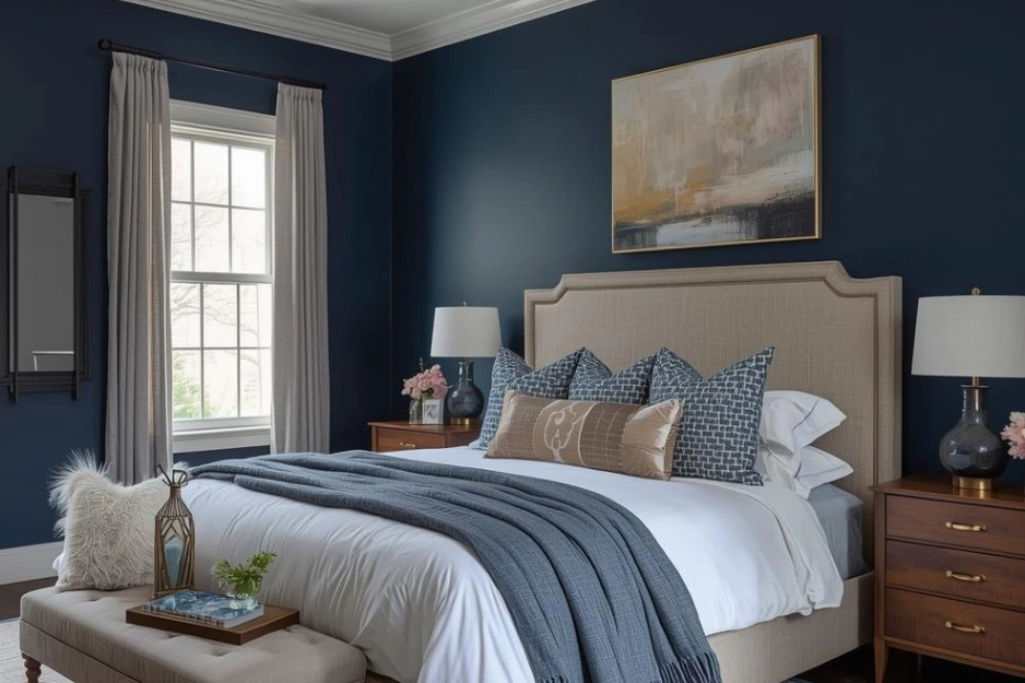 navy blue wall paint ideas