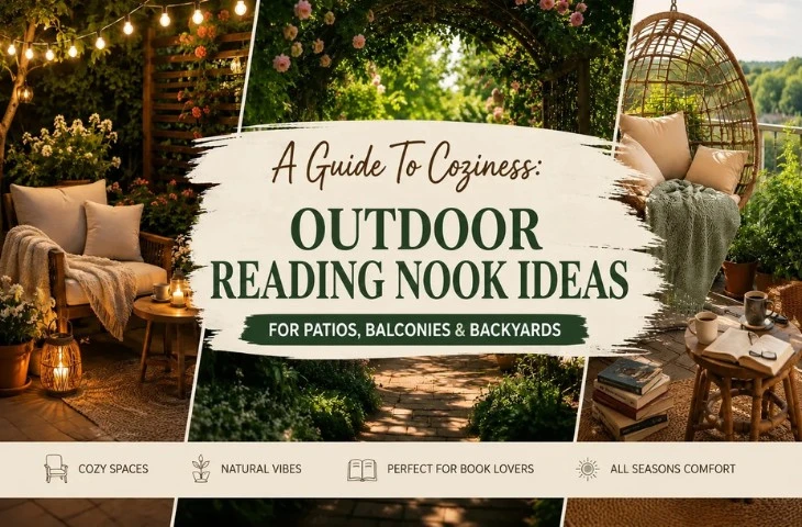 15 Outdoor Reading Nook Ideas for Patios, Balconies & Backyards (Costs + Setup Guide) Outdoor Reading Nook Ideas